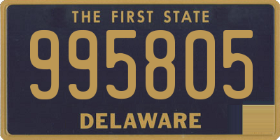 DE license plate 995805