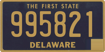 DE license plate 995821