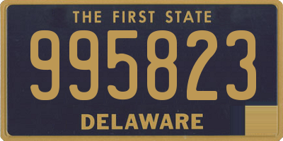 DE license plate 995823