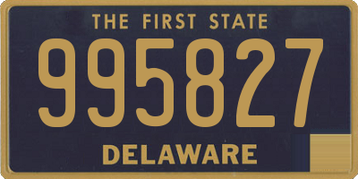 DE license plate 995827