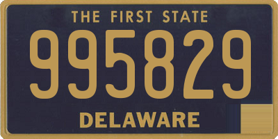 DE license plate 995829