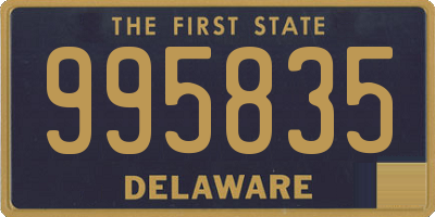 DE license plate 995835