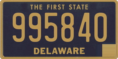 DE license plate 995840