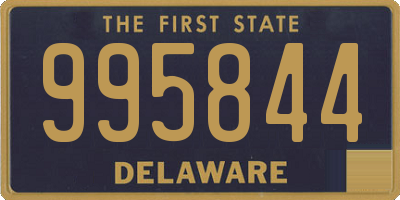 DE license plate 995844