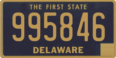DE license plate 995846