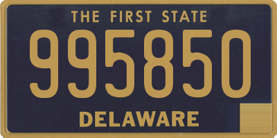 DE license plate 995850