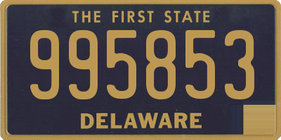 DE license plate 995853