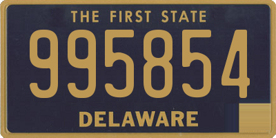 DE license plate 995854