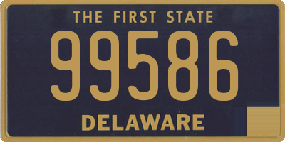 DE license plate 99586