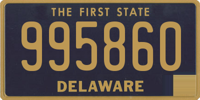 DE license plate 995860
