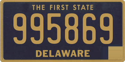 DE license plate 995869