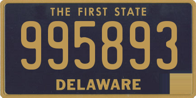 DE license plate 995893