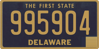 DE license plate 995904