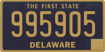 DE license plate 995905