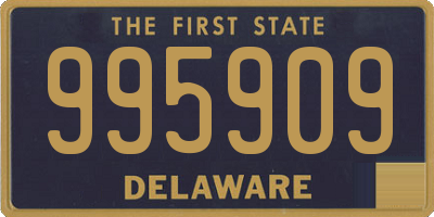DE license plate 995909