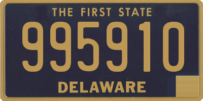 DE license plate 995910