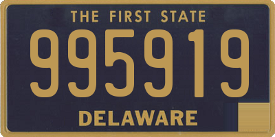 DE license plate 995919
