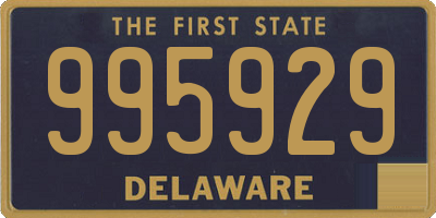 DE license plate 995929