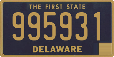 DE license plate 995931