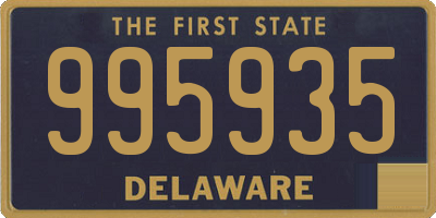 DE license plate 995935
