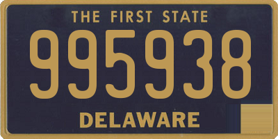 DE license plate 995938