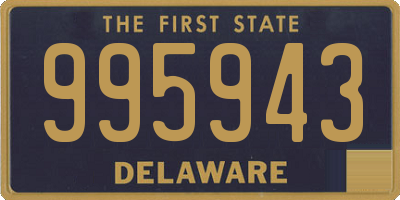 DE license plate 995943