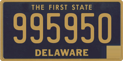DE license plate 995950