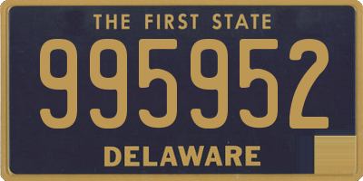 DE license plate 995952