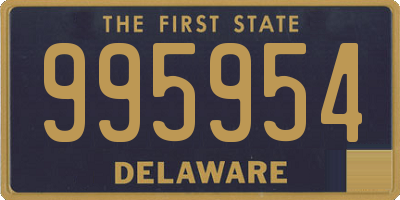 DE license plate 995954
