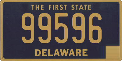 DE license plate 99596