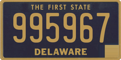 DE license plate 995967