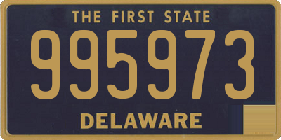 DE license plate 995973