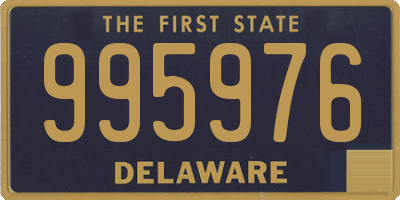DE license plate 995976
