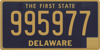 DE license plate 995977