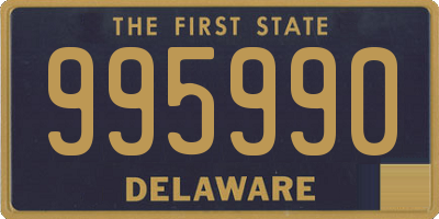 DE license plate 995990