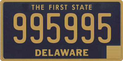 DE license plate 995995