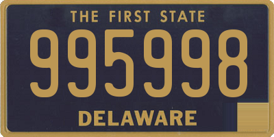 DE license plate 995998