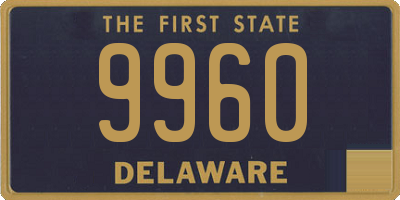 DE license plate 9960