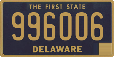DE license plate 996006
