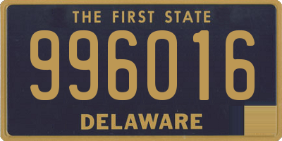 DE license plate 996016