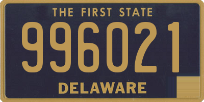 DE license plate 996021