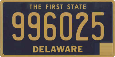 DE license plate 996025