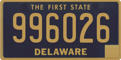 DE license plate 996026