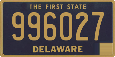 DE license plate 996027