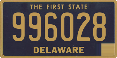 DE license plate 996028