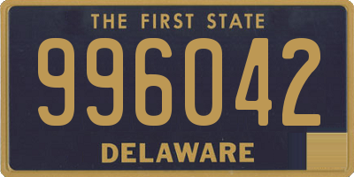 DE license plate 996042