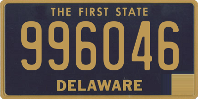 DE license plate 996046