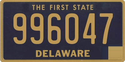 DE license plate 996047