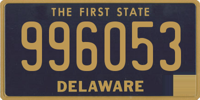 DE license plate 996053