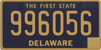 DE license plate 996056